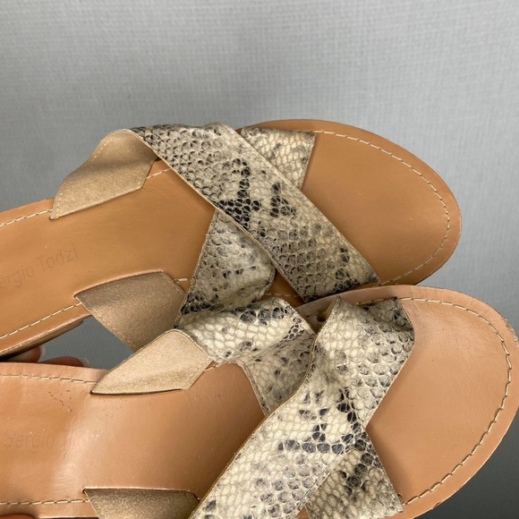 Sergio Todzi | Snakskin Crossover strap sandals‎ 39 - Picture 3 of 5